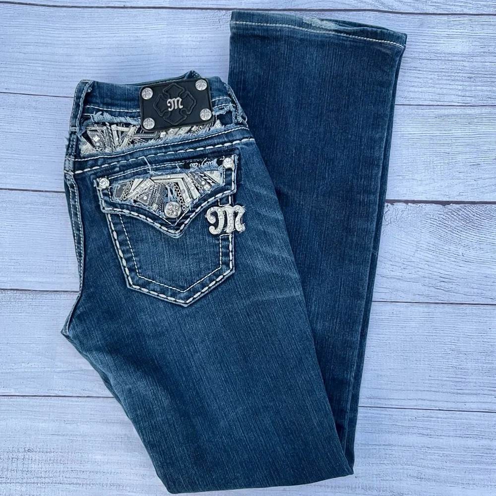 Miss Me Embellished Jeans with Rhinestone Details - Picture 2 of 13